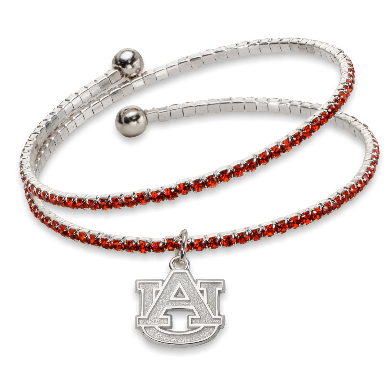 Auburn University Amped Logo Crystal Bracelet AU077BR-CR