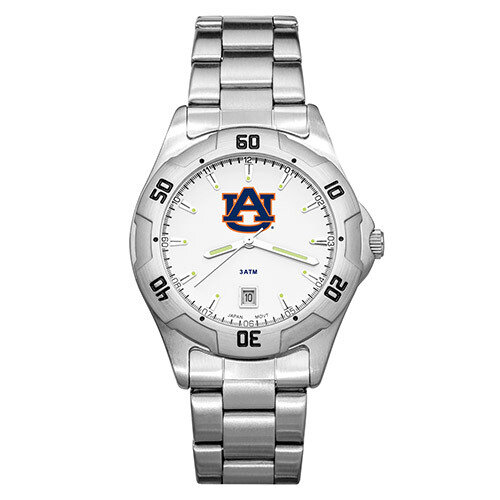 Auburn University All-Pro Men's Chrome Watch with Bracelet AU163