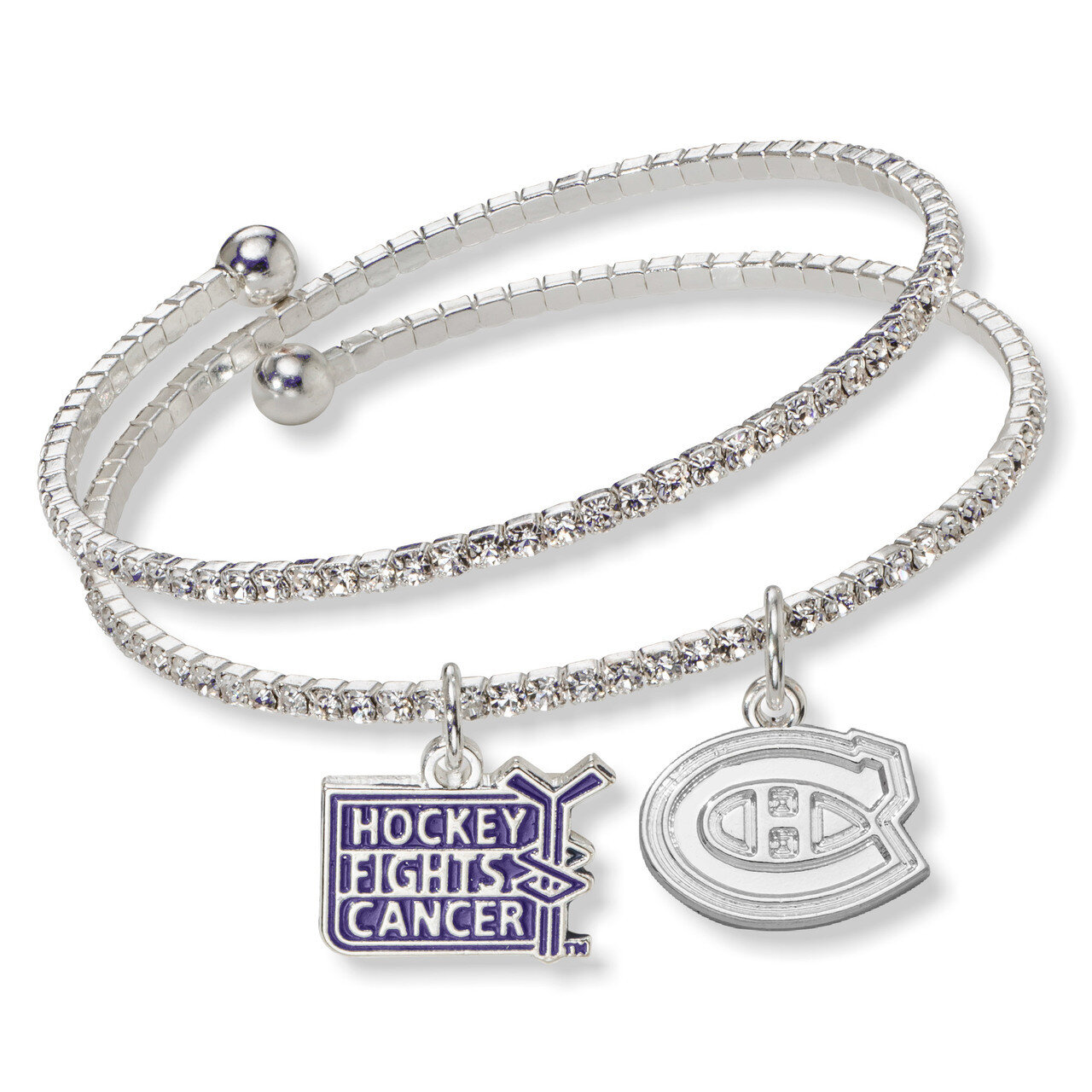 Montreal Canadiens Support Hfc Crystal Bracelet CAN075BR-HFC