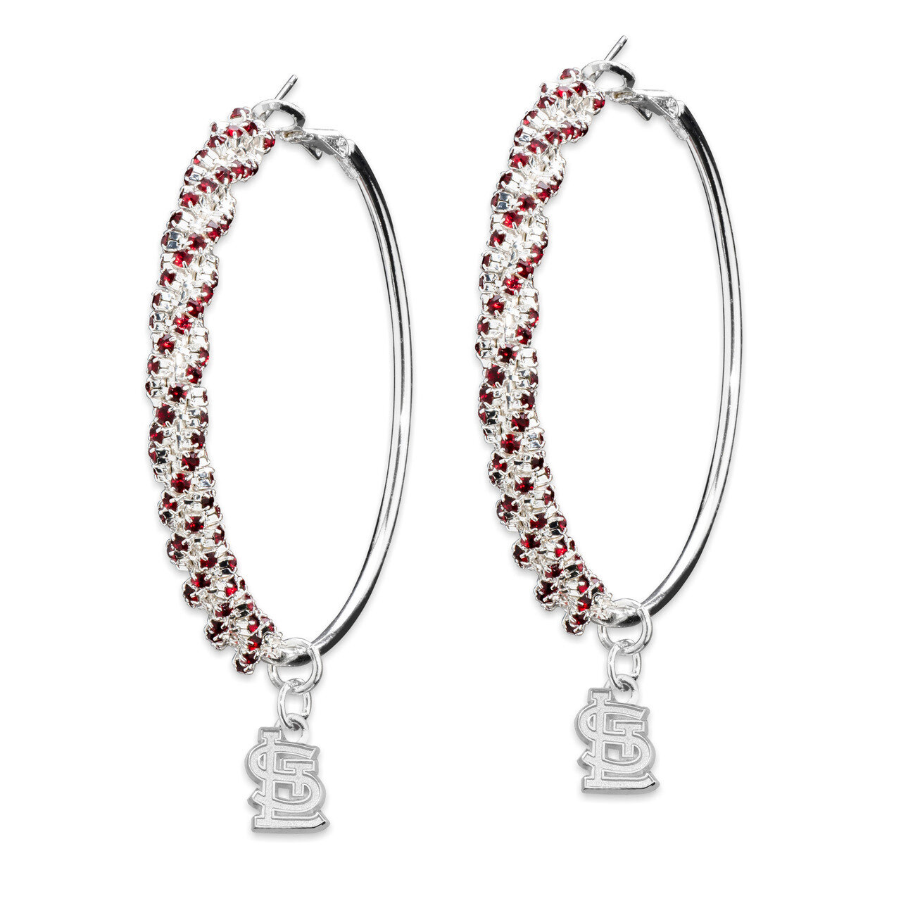 St. Louis Cardinals Amped Logo Crystal Earrings CRD077ER-CR