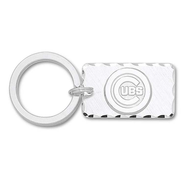 Chicago Cubs C Cubs Logo 5/8 Key Chain Sterling Silver CUB001KC-SS