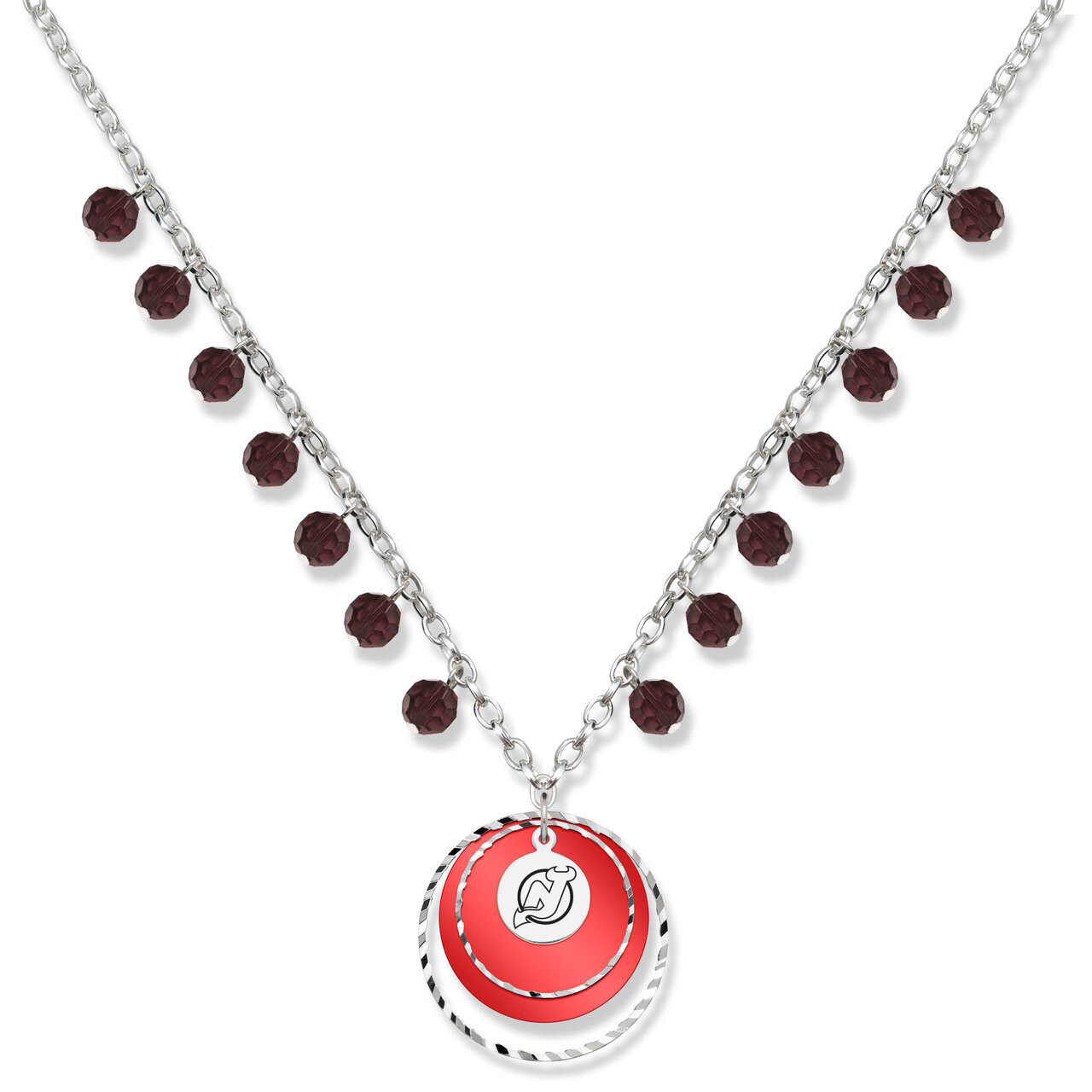 New Jersey Devils Game Day Necklace DVL068N-CR