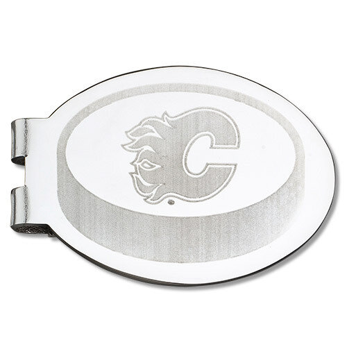Calgary Flames Engraved Money Clip FLA095-MC