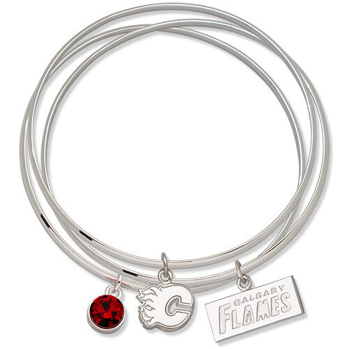 Calgary Flames Triple Bangle Bracelet FLATBB