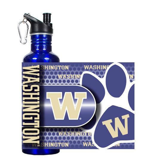 University of Wash Blue 360 Wrap Stainless 26Oz Water Bottle GC3711