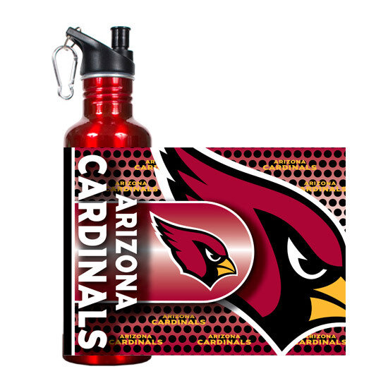 NFL Cardinals Red 360 Wrap Stainless 26Oz Water Bottle GC3719