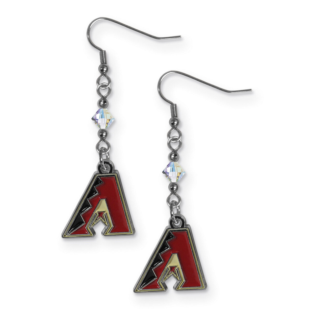 MLB  Arizona Diamondbacks Crystal Dangle Earrings Siskiyou Buckle GC5294