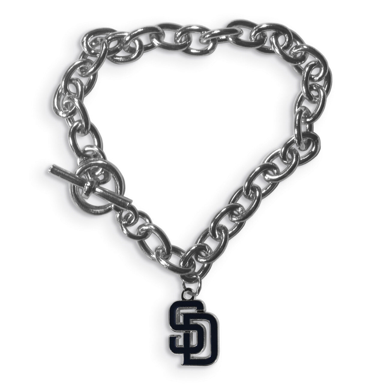 MLB San Diego Padres Charm Chain Bracelet Siskiyou Buckle GC5376