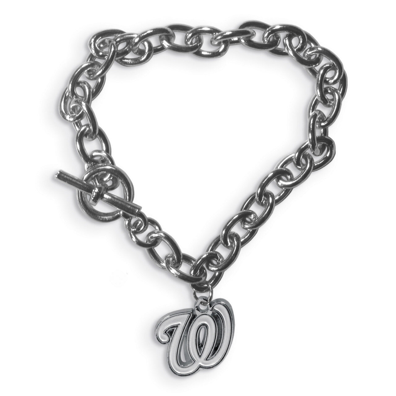 MLB  Washington Nationals Charm Chain Bracelet Siskiyou Buckle GC5383