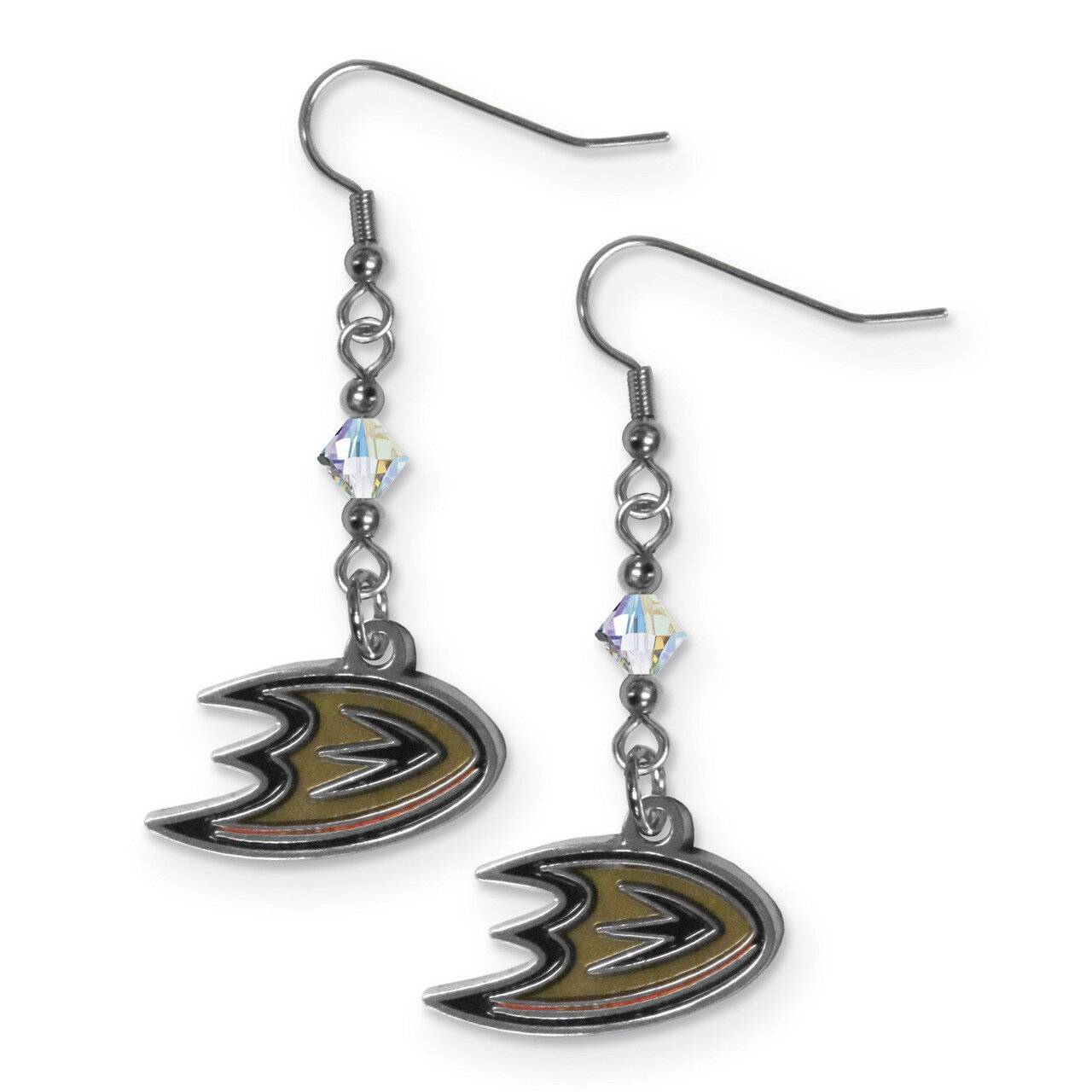NHL Anaheim Ducks Crystal Dangle Earrings GC5964