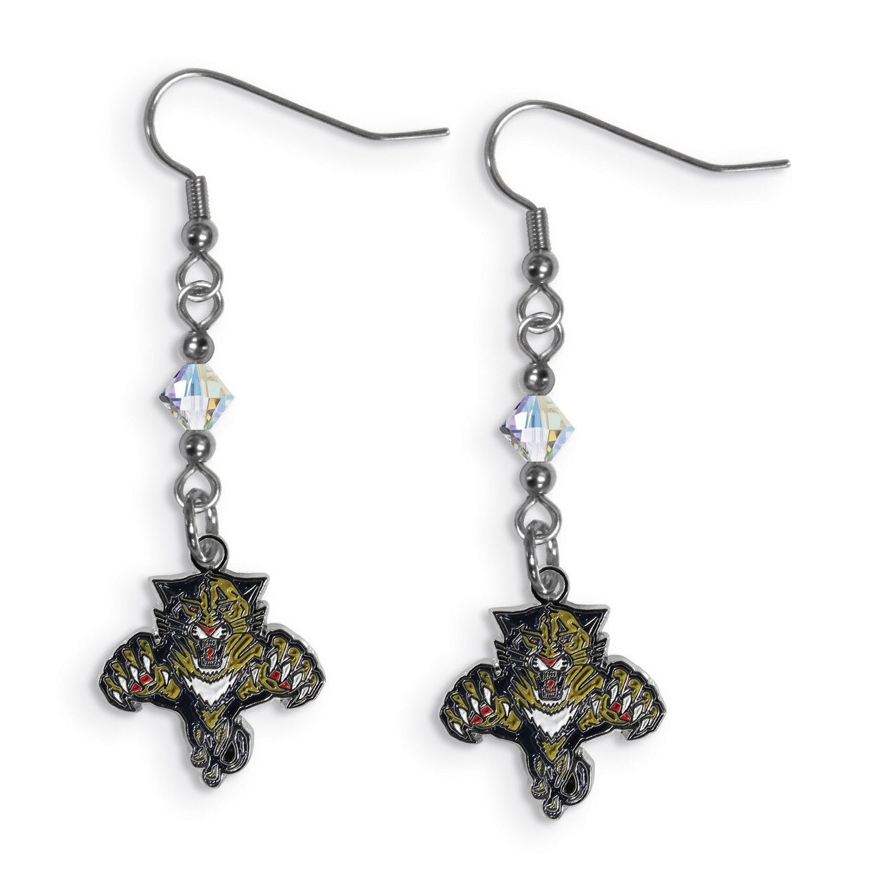 NHL Florida Panthers Crystal Dangle Earrings GC5973