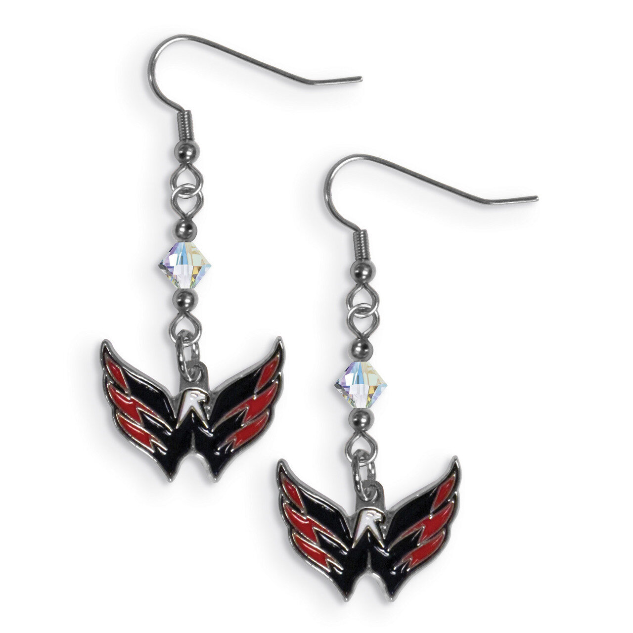 NHL Washington Capitals Crystal Dangle Earrings GC5988