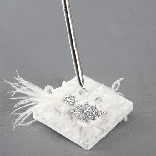 White Lace Pen Holder Ivy Lane Genevieve GM10958