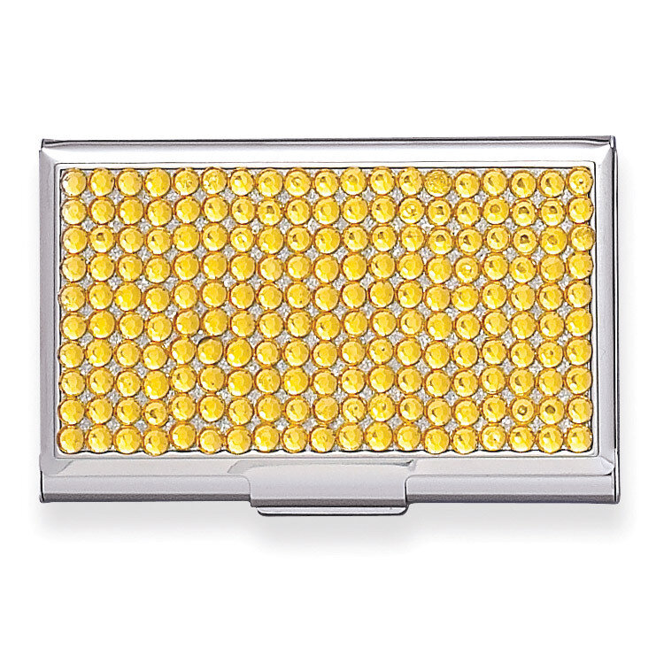 Yellow Cardcase With Crystals GM12290
