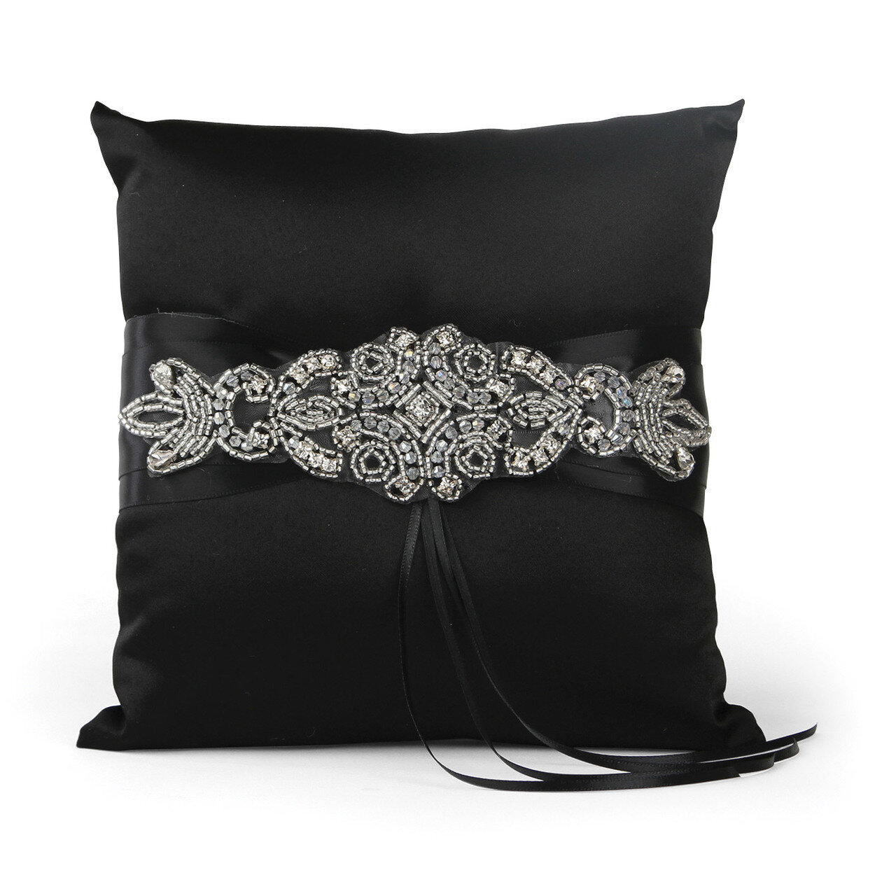 Black Adriana Ring Pillow GM15213
