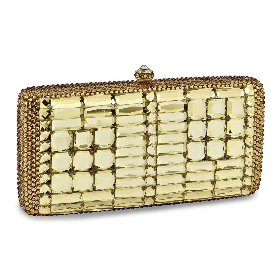 Golden Crystal Evening Bag with Chain GM16964