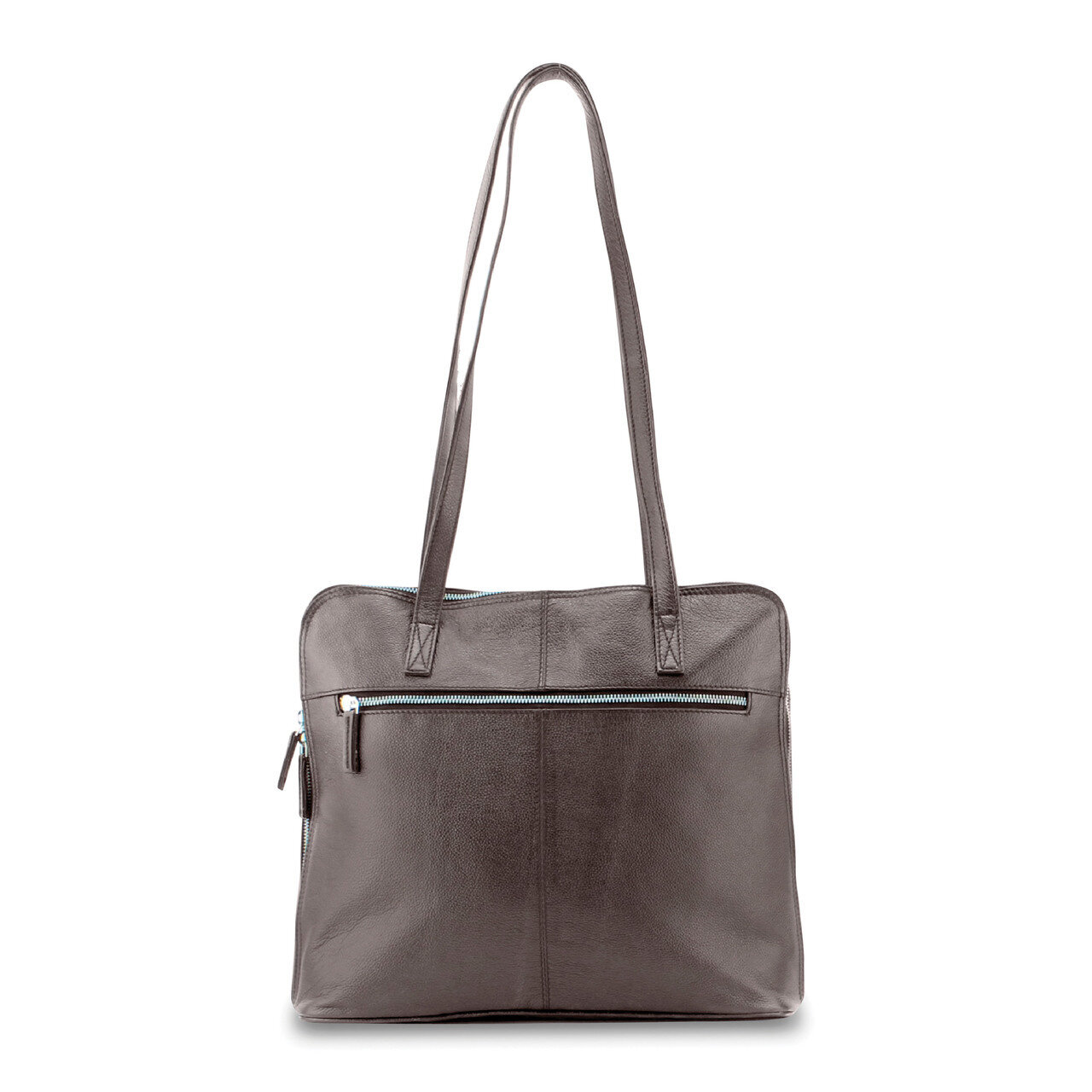 Brown Leather Double Strap Tote with Organizer GM17764