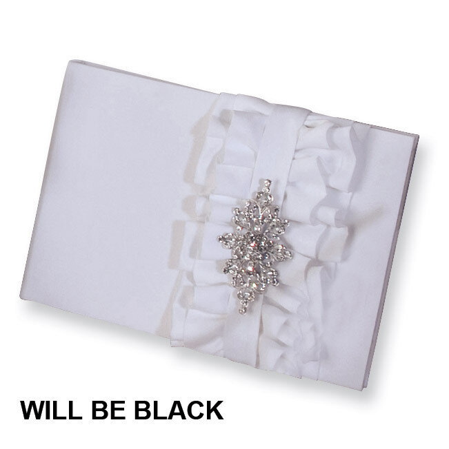 Black Isabella Guest (Holds 600 Signatures) Book GM3996