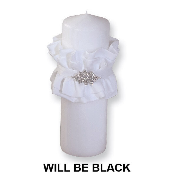 Black Isabella Pillar Candle GM4002