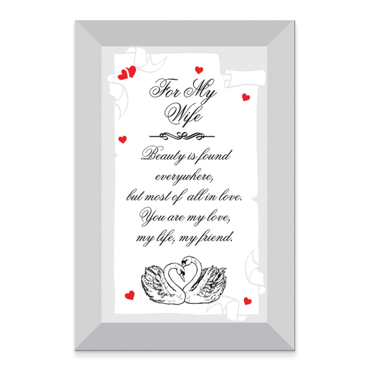For My Wife - 4 x 6 Inch Sentiment Mirror GM8961