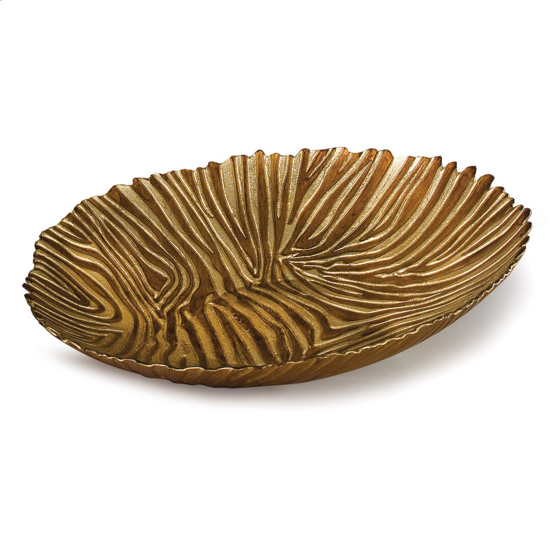 Gold Brown 16 In Turkish Glass Bowl GM9969