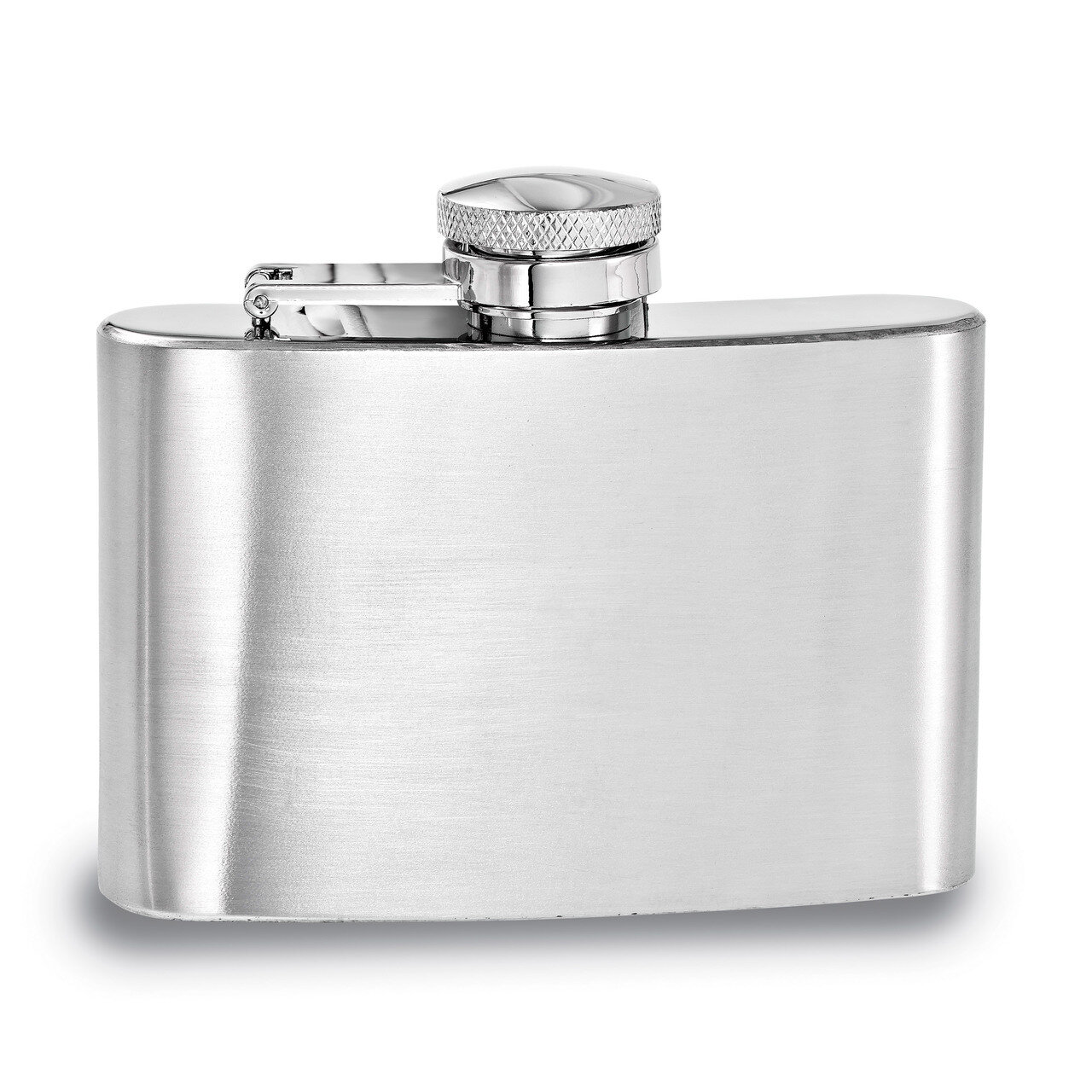 Brushed 4Oz Square Flask Stainless Steel GP2715