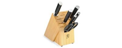 Shun Classic 7 Piece Essential Block Knives Cutlery Set, MPN: DM2003B, 4901601411324