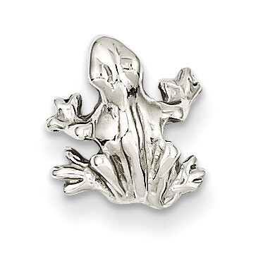 3-Dimensional Frog Charm 14k White Gold Solid Polished K1083, MPN: K1083, 883957865911