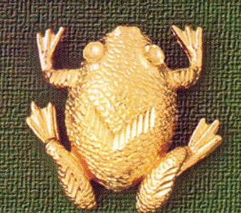 Dazzlers Jewelry Frog Pendant Necklace Charm Bracelet in Yellow, White or Rose Gold 1571, MPN: DZ-1…