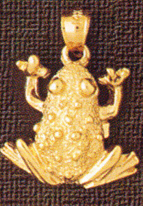 Dazzlers Jewelry Frog Pendant Necklace Charm Bracelet in Yellow, White or Rose Gold 1588, MPN: DZ-1…