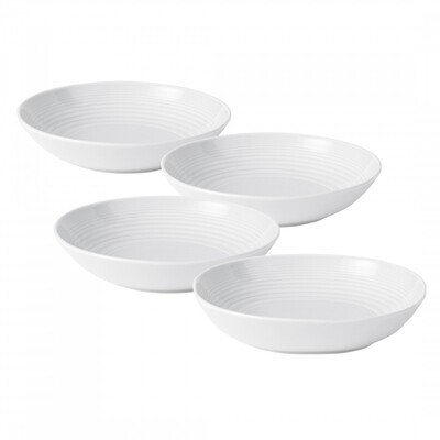 Royal Doulton Maze White Open Vegetable/Pasta Bowl Set of 4, MPN: GRMZWH24387, 652383710047
