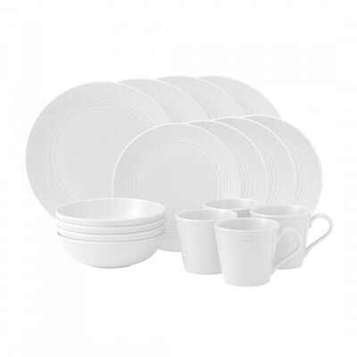 Royal Doulton Maze White 16-Piece Set, MPN: GRMZWH21736, 652383709508
