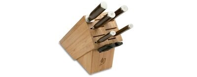 Shun Premier 7 Piece Essential Block Knives Cutlery Set, MPN: TDMS0700, 87171041643