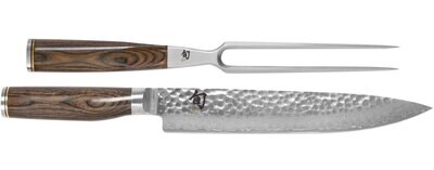 Shun Premier 2 Piece Carving Knives Cutlery Set, MPN: TDMS0200, 87171041995