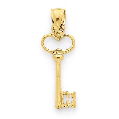 3-D Key Pendant 14k Gold C2940, MPN: C2940, 637218062959