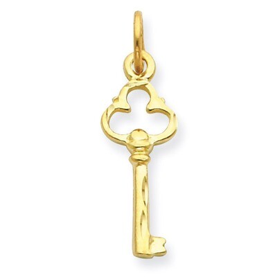Key Charm 14k Gold C1027, MPN: C1027, 883957854656