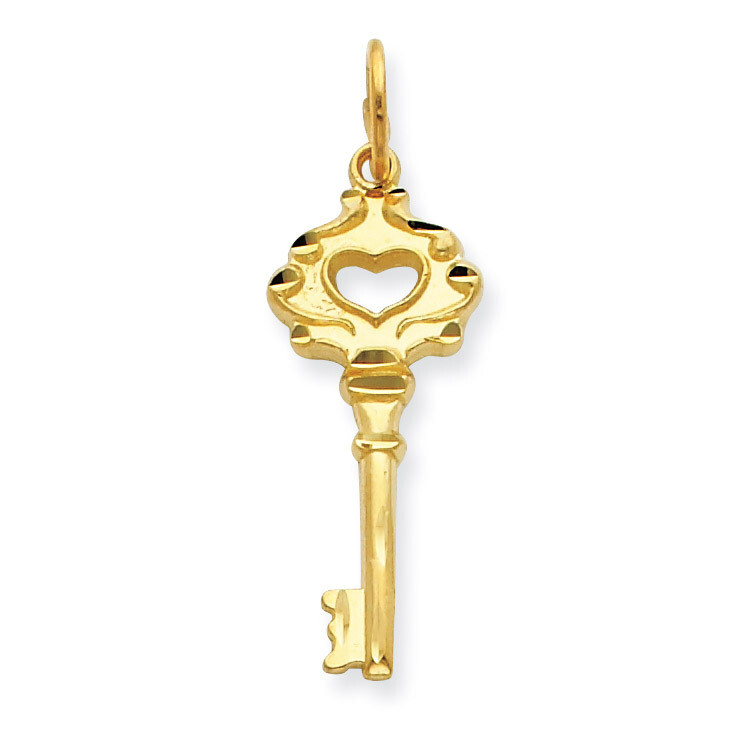 Key Charm 14k Gold C1028