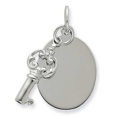 key Charm Sterling Silver QC227, MPN: QC227, 191101181122