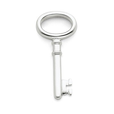 Key Pendant Sterling Silver QP1570, MPN: QP1570, 191101279867