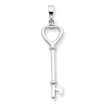 Key Pendant Sterling Silver QP1574, MPN: QP1574, 191101279881