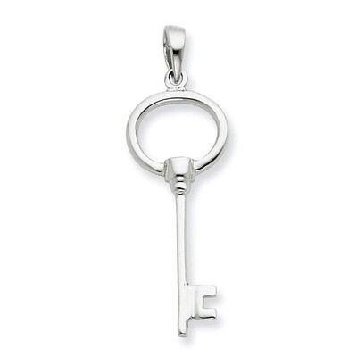 Key Pendant Sterling Silver QP1573, MPN: QP1573, 883957959771