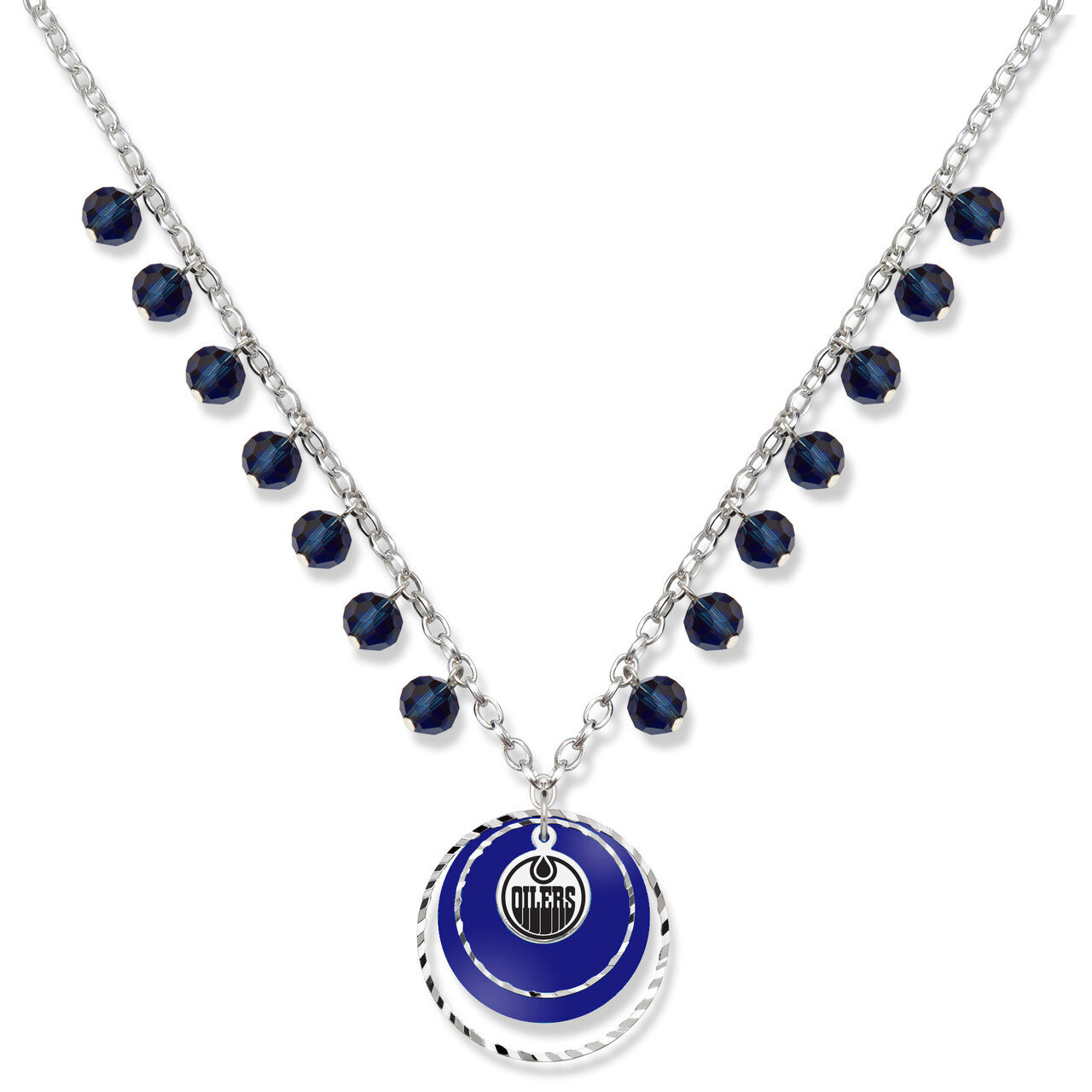 Edmonton Oilers Leafs Game Day Necklace OIL068N-CR