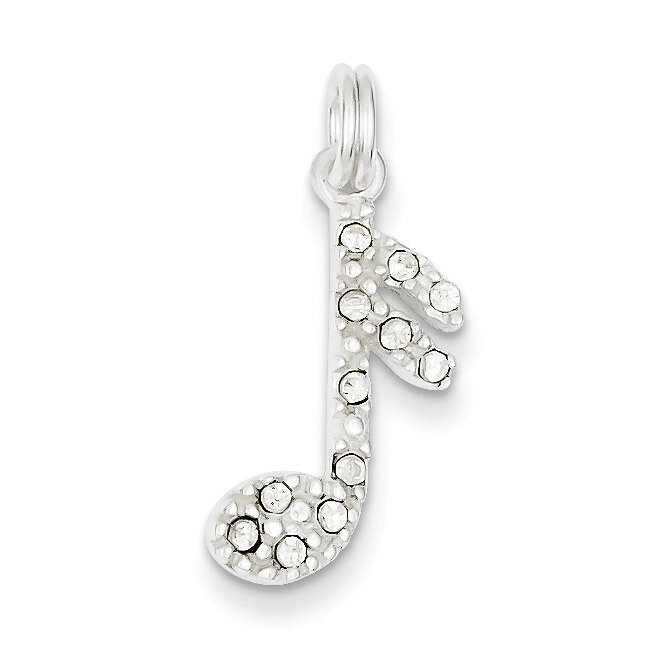 Music Note Charm Sterling Silver QC4761