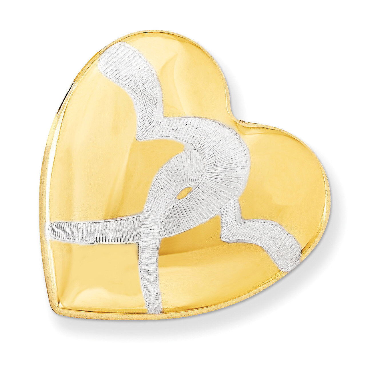 23mm Gold-Plated Linked Hearts Heart Slide Locket Sterling Silver QLS468