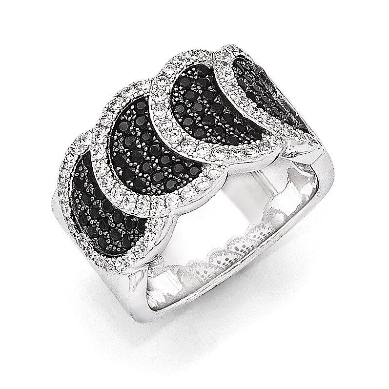 Cz Brilliant Embers Ring Sterling Silver QMP391-8
