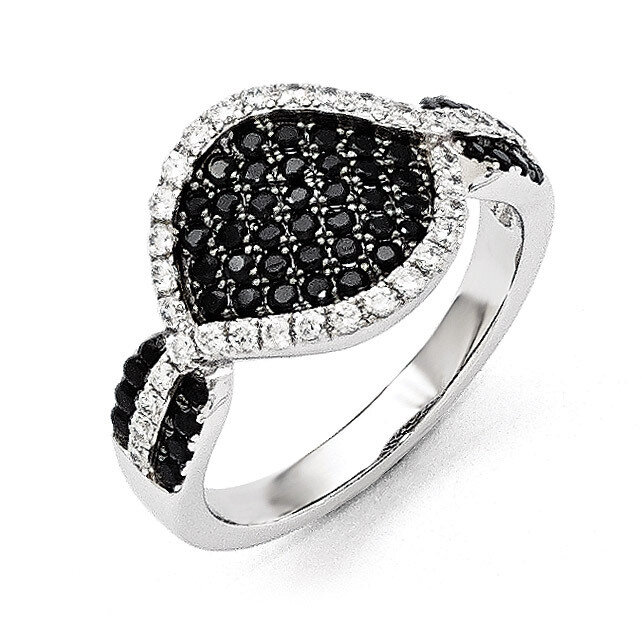 Cz Brilliant Embers Ring Sterling Silver QMP757-7