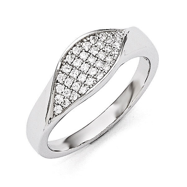 Cz Brilliant Embers Ring Sterling Silver QMP762-6