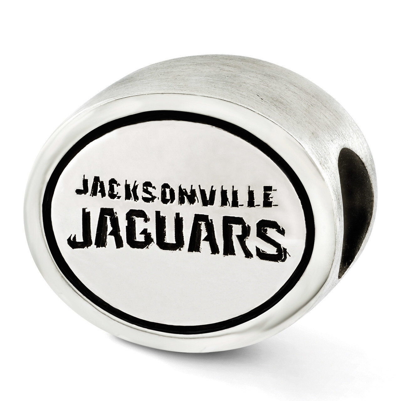Jacksonville Jaguars NFL Bead Sterling Silver Antiqued QRS3248