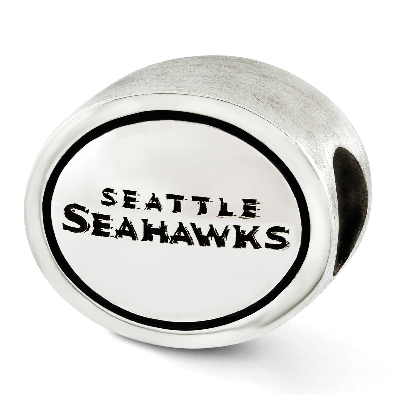 Seattle Seahawks NFL Bead Sterling Silver Antiqued QRS3261
