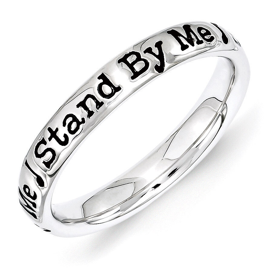 Lyric Stand By Me Ring Sterling Silver QSK1549-10